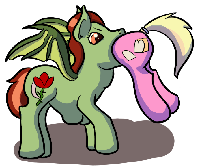 Lunar Rose swallowing up another pony.