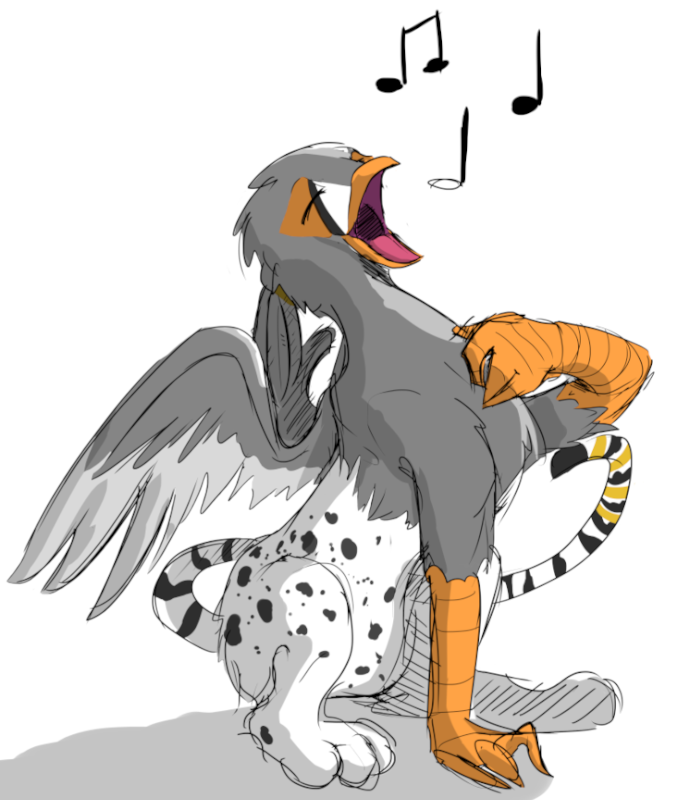 Ruzzy singing some songs.