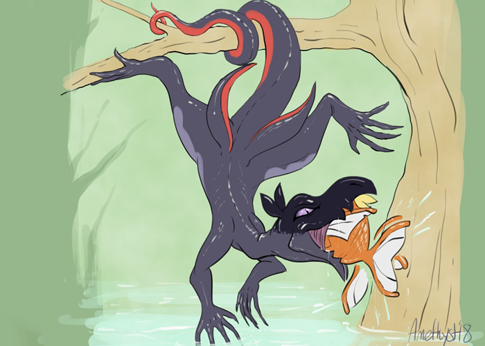 Saul Catching a Magicarp