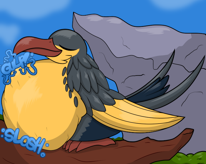 Skua resting, enjoying his rather full crop.