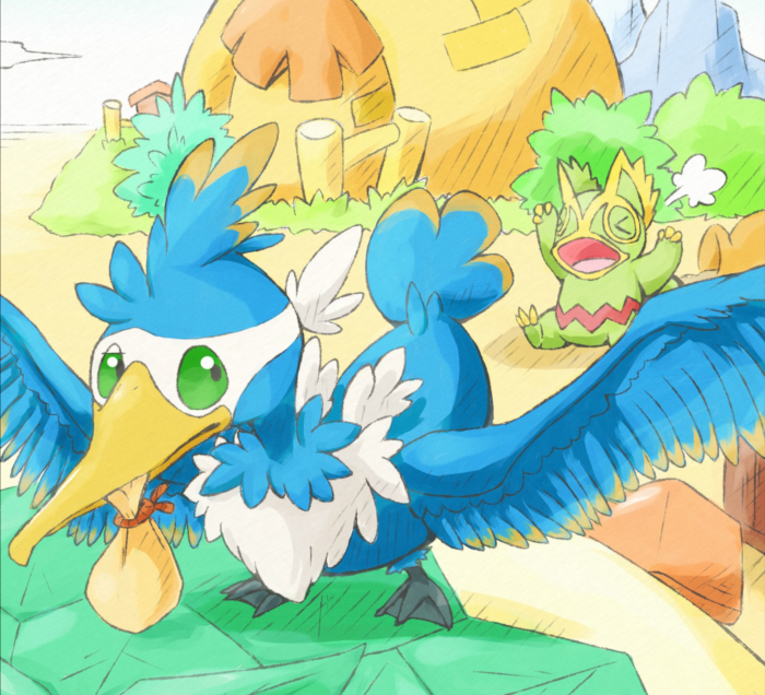 Thunk stealing poke from a Kecleon.