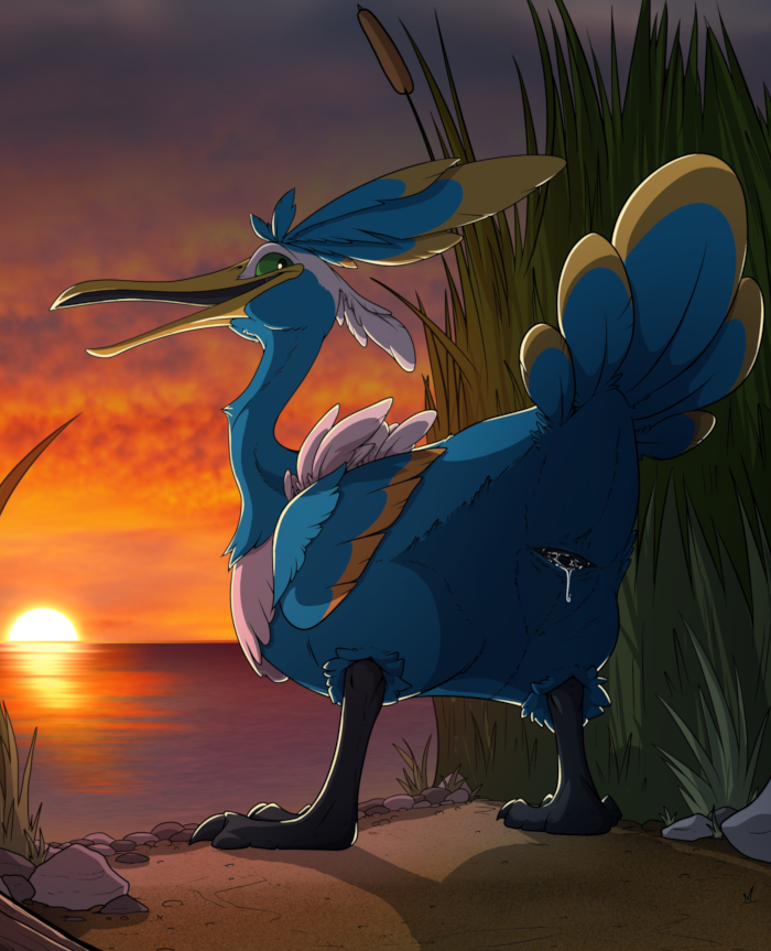 Thunk with a cloaca that's presently dripping.