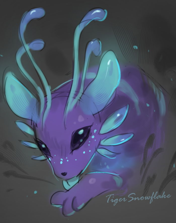 Yoku grooming their paws.